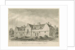 Stafford - Alms Houses: sepia drawing, 1841 by John Buckler