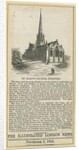 Stafford - St. Mary's Church: woodcut engraving, nd [c 1843] by School English