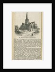 Stafford - St. Mary's Church: woodcut engraving, nd [c 1843] by School English