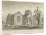 Madeley Church: sepia wash drawing, 1840 by John Buckler