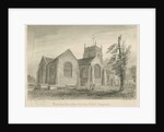 Madeley Church: sepia wash drawing, 1840 by John Buckler
