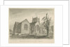 Madeley Church: sepia wash drawing, 1840 by John Buckler