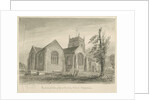 Madeley Church: sepia wash drawing, 1840 by John Buckler