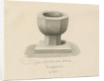 Font in Madeley Church by John Buckler