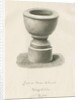 Font in Maer Church, 1843 by John Buckler