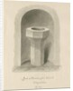 Font in Marchington Church by John Buckler