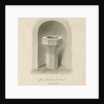 Font in Marchington Church by John Buckler