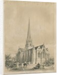 Stafford - St. Mary's Church: lithograph, nd [c 1841] by George Gilbert Scott