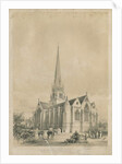 Stafford - St. Mary's Church: lithograph, nd [c 1841] by George Gilbert Scott
