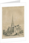 Stafford - St. Mary's Church: lithograph, nd [c 1841] by George Gilbert Scott
