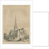 Stafford - St. Mary's Church: lithograph, nd [c 1841] by George Gilbert Scott