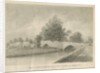 Handsacre - Old High Bridge: sepia drawing, 1839 by John Buckler