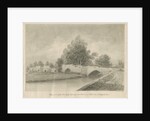 Handsacre - Old High Bridge: sepia drawing, 1839 by John Buckler