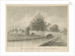 Handsacre - Old High Bridge: sepia drawing, 1839 by John Buckler