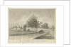 Handsacre - Old High Bridge: sepia drawing, 1839 by John Buckler