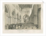 Stafford - Interior of St. Mary's Church by School English