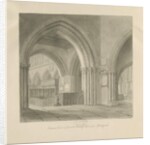 Stafford - Interior of St. Mary's Church by John Chessell Buckler