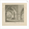 Stafford - Interior of St. Mary's Church by John Chessell Buckler