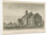 Pipe Ridware Church: sepia drawing, 1839 by John Buckler