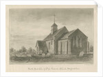 Pipe Ridware Church: sepia drawing, 1839 by John Buckler