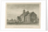 Pipe Ridware Church: sepia drawing, 1839 by John Buckler