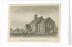 Pipe Ridware Church: sepia drawing, 1839 by John Buckler