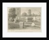 Rocester Church - Monuments and Church-yard: sepia drawing, 1841 by John Chessell Buckler