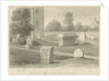Rocester Church - Monuments and Church-yard: sepia drawing, 1841 by John Chessell Buckler