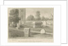 Rocester Church - Monuments and Church-yard: sepia drawing, 1841 by John Chessell Buckler