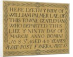 Stafford - Monumental inscription in St. Mary's Church by School English