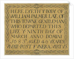 Stafford - Monumental inscription in St. Mary's Church by School English