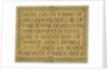 Stafford - Monumental inscription in St. Mary's Church by School English
