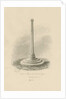 Rocester Churchyard - Cross: sepia drawing, 1832 by John Chessell Buckler