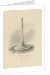 Rocester Churchyard - Cross: sepia drawing, 1832 by John Chessell Buckler