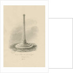 Rocester Churchyard - Cross: sepia drawing, 1832 by John Chessell Buckler