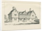 Newborough Hall: pen drawing, 1836 by Thomas Peploe Wood