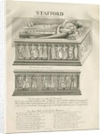 Stafford - Aston Monument in St. Mary's Church: sepia drawing, nd [19th cent] by John Robert Fernyhough