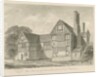 Dimsdale Old Hall: sepia drawing, 1841 by John Buckler