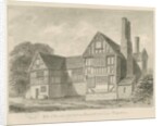 Dimsdale Old Hall: sepia drawing, 1841 by John Buckler