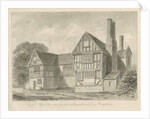 Dimsdale Old Hall: sepia drawing, 1841 by John Buckler