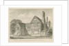 Dimsdale Old Hall: sepia drawing, 1841 by John Buckler