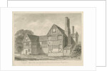 Dimsdale Old Hall: sepia drawing, 1841 by John Buckler