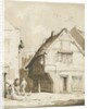 Stafford - Little Church Lane: sepia drawing, nd [c 1837] by Thomas Peploe Wood