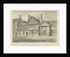 Newcastle-under-Lyme - Old Houses: sepia drawing, 1840 by John Buckler