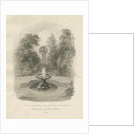 Rolleston Hall - Ancient cross by John Buckler