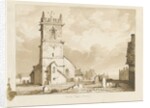 Rowley Regis Church: sepia drawing, 1837 by Thomas Peploe Wood