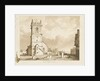 Rowley Regis Church: sepia drawing, 1837 by Thomas Peploe Wood