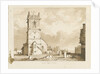 Rowley Regis Church: sepia drawing, 1837 by Thomas Peploe Wood