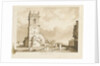 Rowley Regis Church: sepia drawing, 1837 by Thomas Peploe Wood