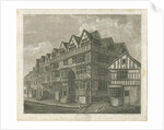 Stafford - Ancient 'High House': engraving by School English